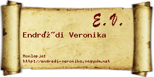 Endrédi Veronika névjegykártya