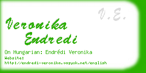 veronika endredi business card